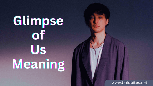 Glimpse of Us Meaning
