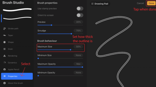 How to make a watermark brush in procreate