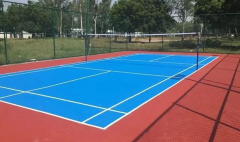 volleyball court surface